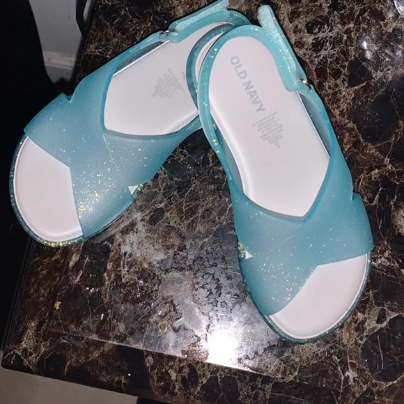 cross strap jelly sandals